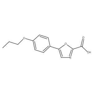 5-(4-Propoxyphenyl)oxazole-2-carboxylic acid Structure