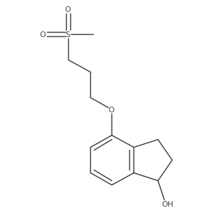 4-(3-methanesulfonylpropoxy)-2,3-dihydro-1H-inden-1-ol结构式