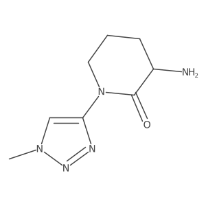 3-Amino-1-(1-methyl-1H-1,2,3-triazol-4-yl)piperidin-2-one结构式