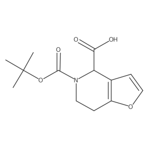 5-(Tert-butoxycarbonyl)-4,5,6,7-tetrahydrofuro[3,2-C]pyridine-4-carboxyli+ Structure