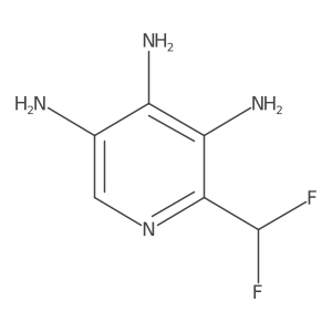 2-(Difluoromethyl)-3,4,5-triaminopyridine结构式