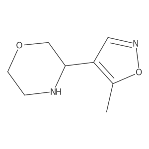 3-(5-Methyl-1,2-oxazol-4-yl)morpholine结构式