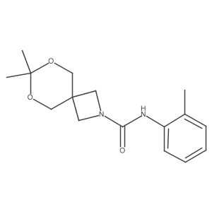 7,7-dimethyl-N-(o-tolyl)-6,8-dioxa-2-azaspiro[3.5]nonane-2-carboxamide Structure