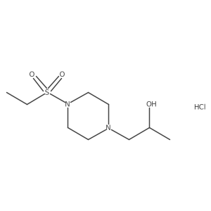 1-(4-(Ethylsulfonyl)piperazin-1-yl)propan-2-ol hydrochloride结构式