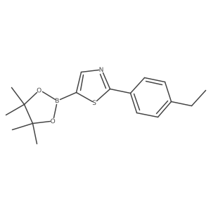 2-(4-Ethylphenyl)thiazole-5-boronic acid pinacol ester Structure