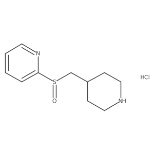 2-((Piperidin-4-ylmethyl)sulfinyl)pyridine hydrochloride Structure