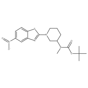Tert-butyl methyl(1-(5-nitrobenzo[d]thiazol-2-yl)piperidin-3-yl)carbamate Structure