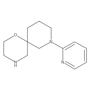 8-(Pyridin-2-yl)-1-oxa-4,8-diazaspiro[5.5]undecane结构式
