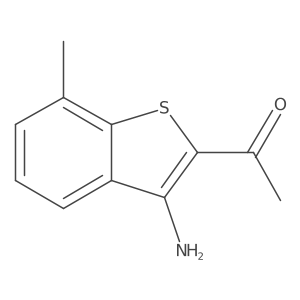 1-(3-Amino-7-methylbenzo[B]thiophen-2-YL)ethanone结构式