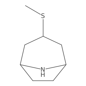 3-methylsulfanyl-8-azabicyclo[3.2.1]octane结构式