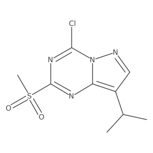 4-Chloro-8-isopropyl-2-(methylsulfonyl)pyrazolo[1,5-a][1,3,5]triazine Structure