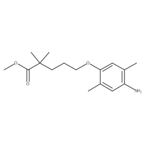 Methyl 5-(4-amino-2,5-dimethylphenoxy)-2,2-dimethylpentanoate Structure