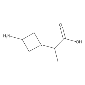 2-(3-Aminoazetidin-1-yl)propanoic acid Structure