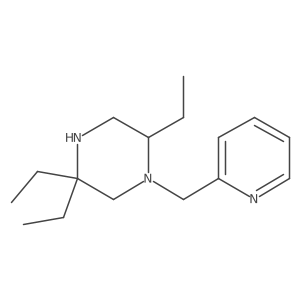 Piperazine, 2,5,5-triethyl-1-(2-pyridinylmethyl)- Structure
