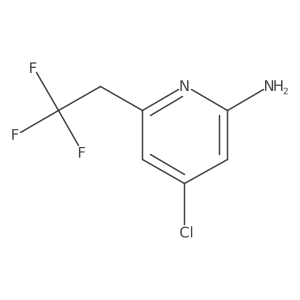 4-Chloro-6-(2,2,2-trifluoroethyl)pyridin-2-amine Structure