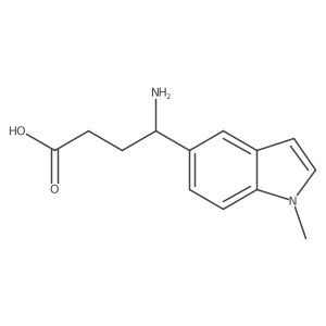 4-amino-4-(1-methyl-1H-indol-5-yl)butanoic acid结构式