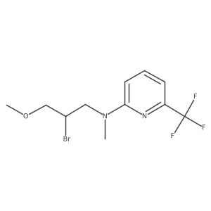 2-Pyridinamine, N-(2-bromo-3-methoxypropyl)-N-methyl-6-(trifluoromethyl)- Structure
