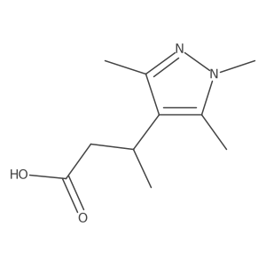 3-(Trimethyl-1h-pyrazol-4-yl)butanoic acid结构式