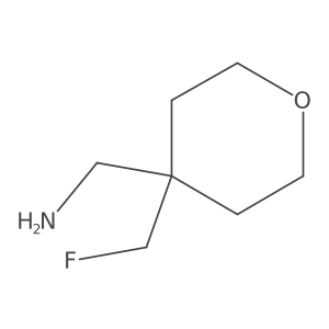 [4-(Fluoromethyl)oxan-4-yl]methanamine结构式