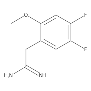 2-(4,5-Difluoro-2-methoxyphenyl)ethanimidamide结构式