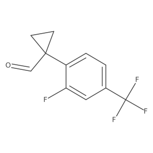 1-(2-Fluoro-4-tri-fluoromethylphenyl)-1-formylcyclopropane Structure