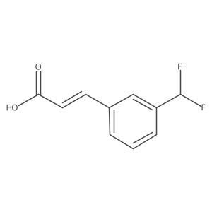 3-(Difluoromethyl)cinnamic Acid Structure