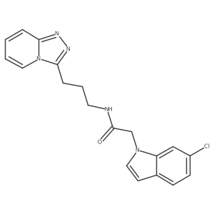2-(6-chloro-1H-indol-1-yl)-N-(3-[1,2,4]triazolo[4,3-a]pyridin-3-ylpropyl)acetamide Structure