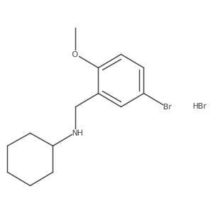 N-(5-bromo-2-methoxybenzyl)cyclohexanamine hydrobromide结构式