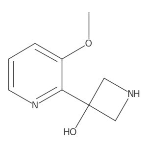3-(3-Methoxypyridin-2-yl)azetidin-3-ol结构式