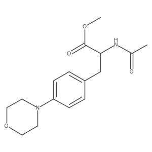 Methyl 2-acetamido-3-[4-(morpholin-4-yl)phenyl]propanoate结构式