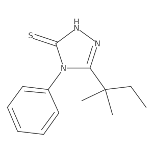 5-(2-methylbutan-2-yl)-4-phenyl-4H-1,2,4-triazole-3-thiol Structure