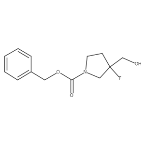 Benzyl 3-fluoro-3-(hydroxymethyl)pyrrolidine-1-carboxylate Structure
