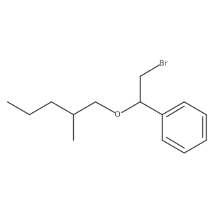 {2-Bromo-1-[(2-methylpentyl)oxy]ethyl}benzene Structure