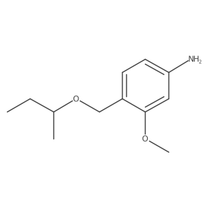 4-[(Butan-2-yloxy)methyl]-3-methoxyaniline结构式