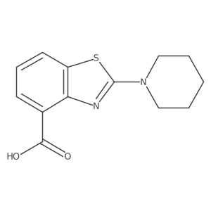 2-(Piperidin-1-yl)benzo[d]thiazole-4-carboxylicacid结构式