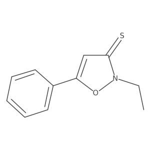 2-Ethyl-5-phenyl-1,2-oxazole-3-thione Structure