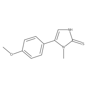 5-(4-methoxyphenyl)-1-methyl-1,3-dihydro-2H-imidazole-2-thione结构式