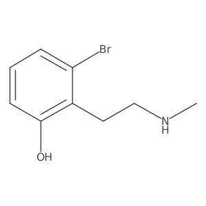 3-Bromo-2-[2-(methylamino)ethyl]phenol Structure