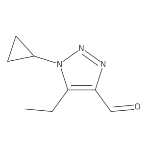 1-Cyclopropyl-5-ethyl-1H-1,2,3-triazole-4-carbaldehyde Structure