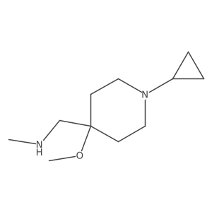 [(1-Cyclopropyl-4-methoxypiperidin-4-yl)methyl](methyl)amine结构式