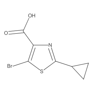 5-Bromo-2-cyclopropyl-1,3-thiazole-4-carboxylic acid Structure