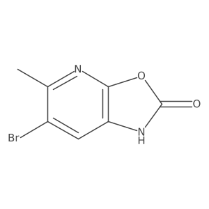 6-Bromo-5-methyl-1H-oxazolo[5,4-B]pyridin-2-one结构式