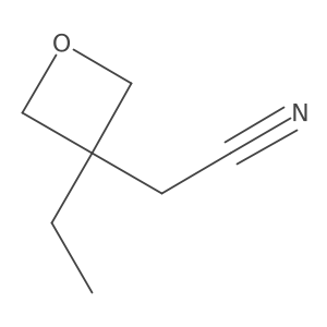 2-(3-Ethyloxetan-3-yl)acetonitrile结构式