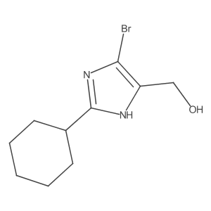 (4-Bromo-2-cyclohexyl-1H-imidazol-5-yl)methanol Structure