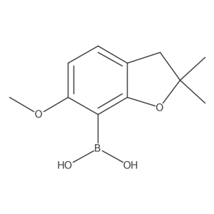(6-Methoxy-2,2-dimethyl-2,3-dihydrobenzofuran-7-yl)boronic acid Structure