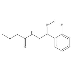 N-(2-(2-chlorophenyl)-2-methoxyethyl)butyramide结构式
