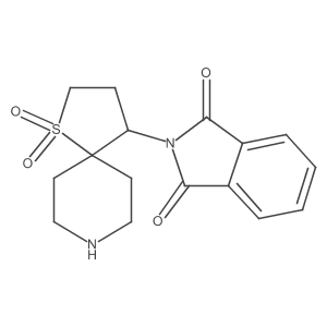 2-(1,1-Dioxido-1-thia-8-azaspiro[4.5]decan-4-yl)isoindoline-1,3-dione Structure