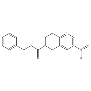 Benzyl 3-nitro-7,8-dihydro-1,6-naphthyridine-6(5H)-carboxylate Structure