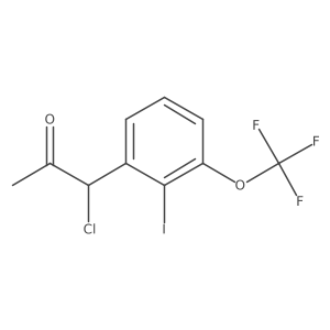 1-Chloro-1-(2-iodo-3-(trifluoromethoxy)phenyl)propan-2-one Structure