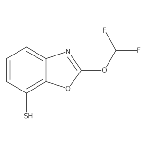 2-(Difluoromethoxy)-7-mercaptobenzo[d]oxazole结构式